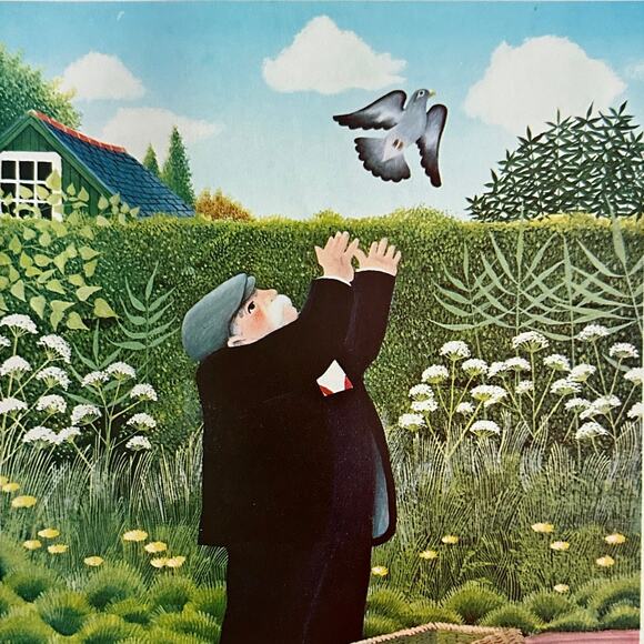 Reg Cartwright, The Pigeon Fancier, Fantasy Illustration Print ~ 250801-WH 595 G - Picture 1 of 2